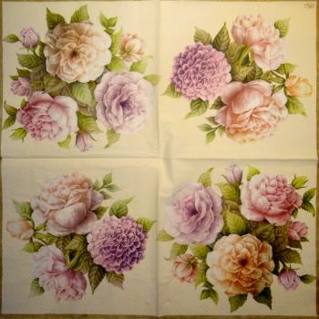 463 Rosen - 3-lagig (grün) - Paw